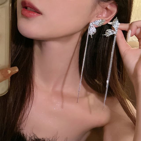 Earring Threader Butterfly Alloy