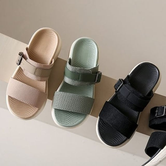 Wedge Slide Sandals Heel