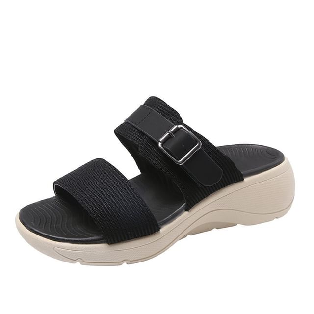 Wedge Slide Sandals Heel