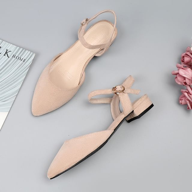 Chunky Almond Sandals Heel Toe