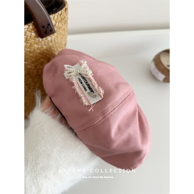 Beret Lettering Denim