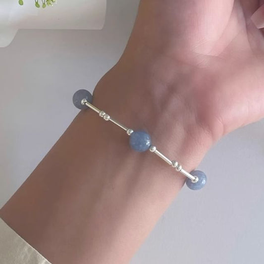 Bracelet Beaded Gemstone Silver Sterling