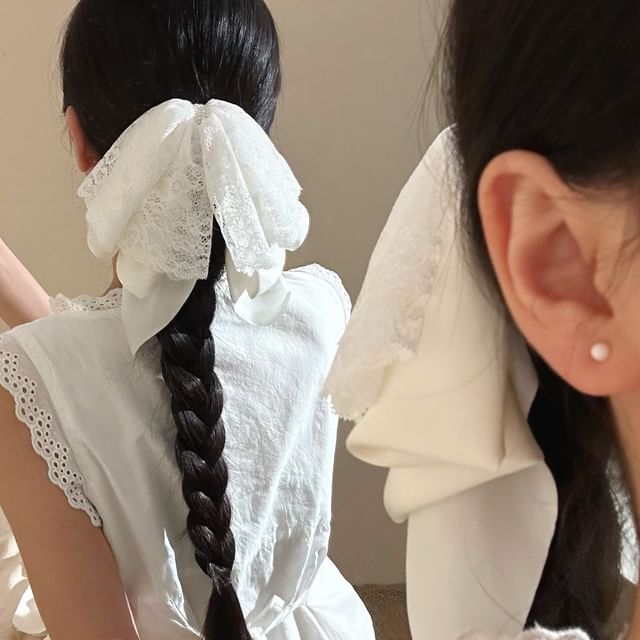 Hair Lace Bow Claw