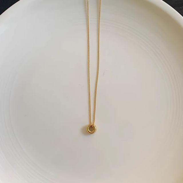 Pendant Silver Bead Necklace Sterling