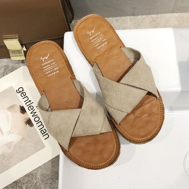 Criss Sandals Slide Cross