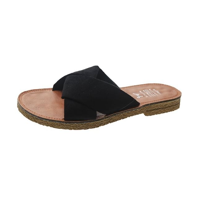 Criss Slide Cross Sandals