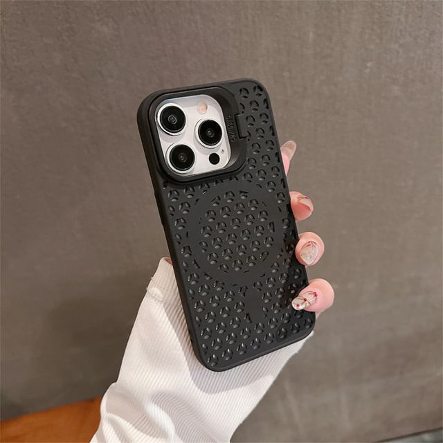 Perforated (Compatible with MagSafe) Case Magnetic Plain Phone