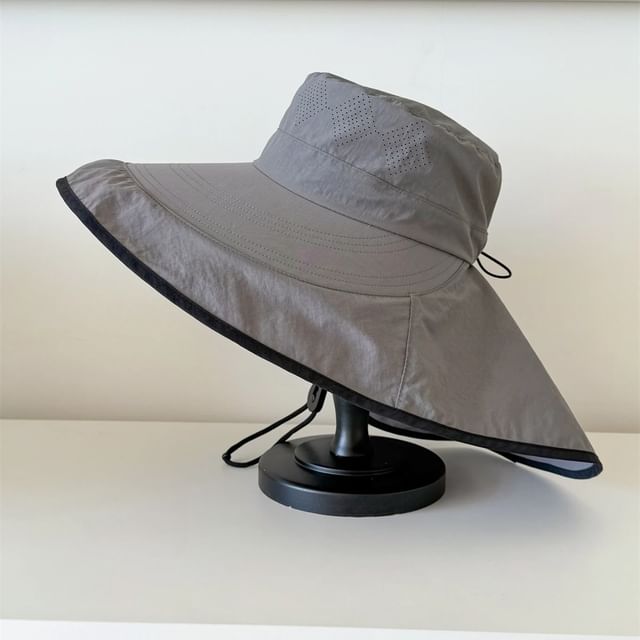 Bucket Trim Contrast Plain Hat Hiking