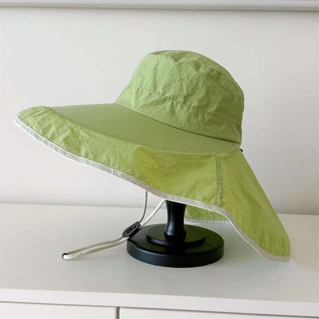 Bucket Trim Contrast Plain Hat Hiking