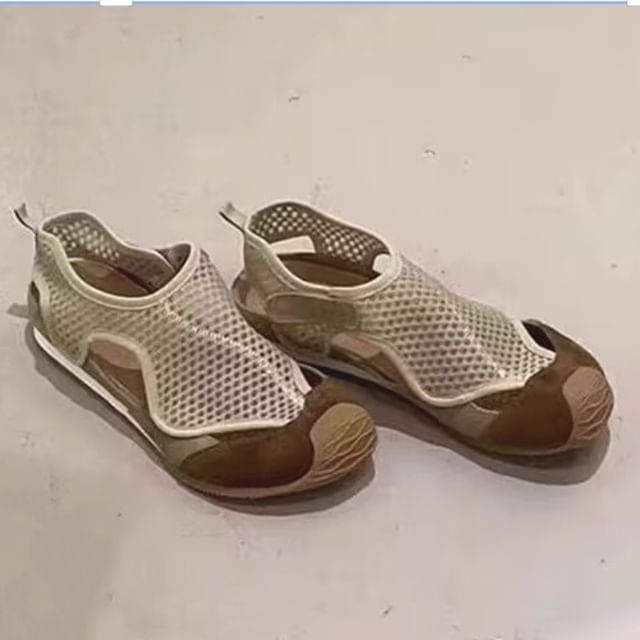 Slip-Ons Fishnet Panel Cutout