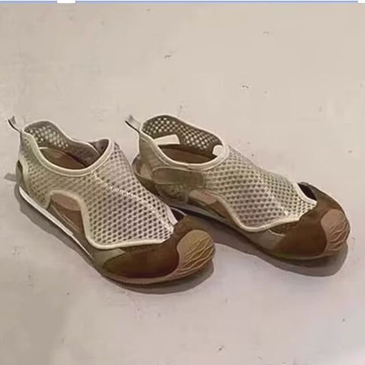 Slip-Ons Fishnet Panel Cutout