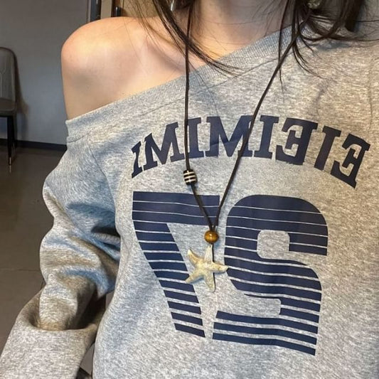 Starfish Cord Bead Necklace Pendant