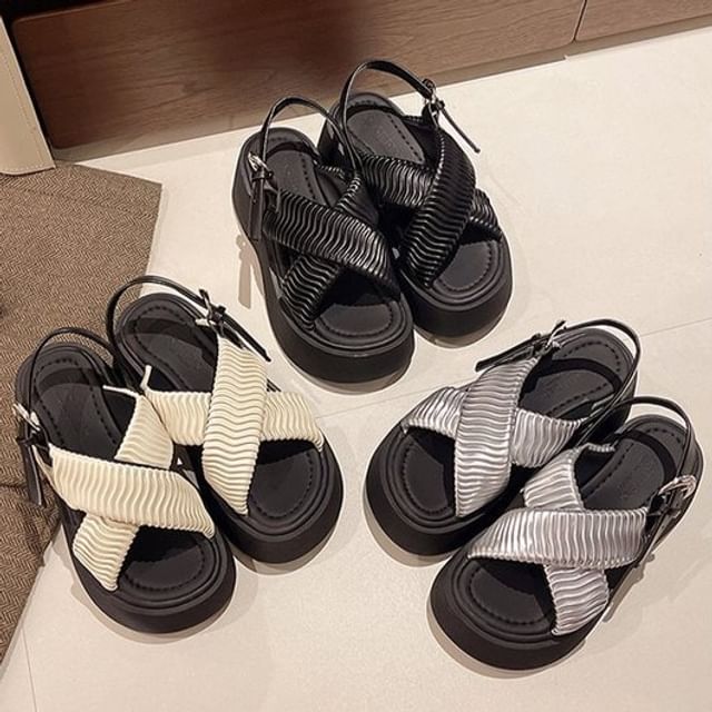 Cross Platform Criss Sandals