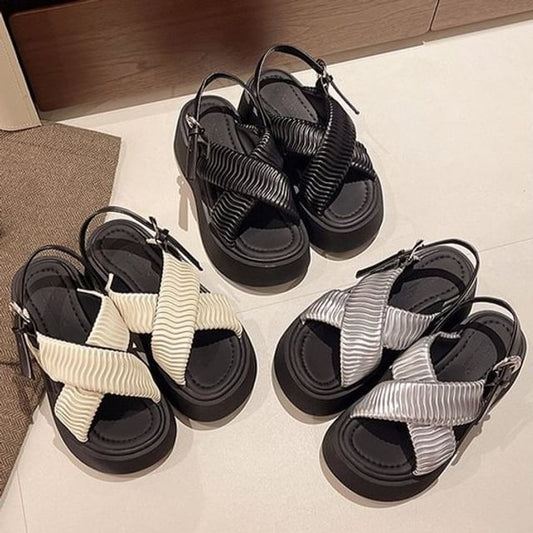 Cross Platform Criss Sandals