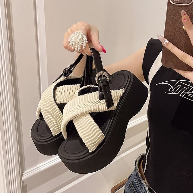 Cross Platform Criss Sandals