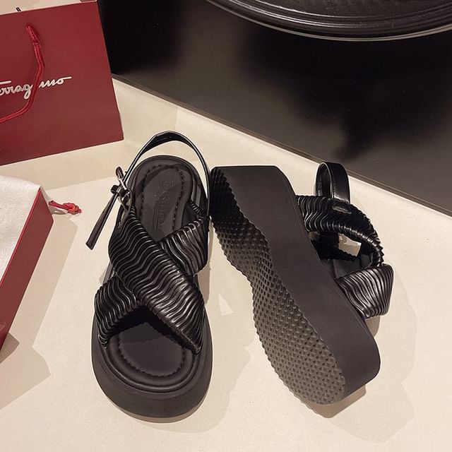 Cross Platform Criss Sandals