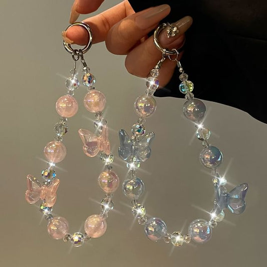 Lanyard Phone Butterfly Beaded
