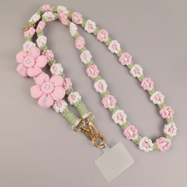 with Lanyard Pad Phone Flower
