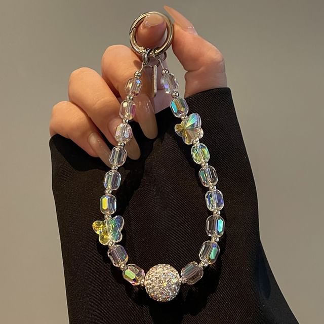 Beaded Butterfly Phone Lanyard