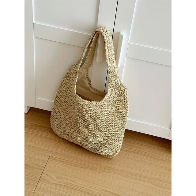 Plain Tote Bag Straw