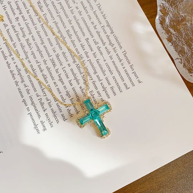 Necklace Alloy Cross Chain Pendant