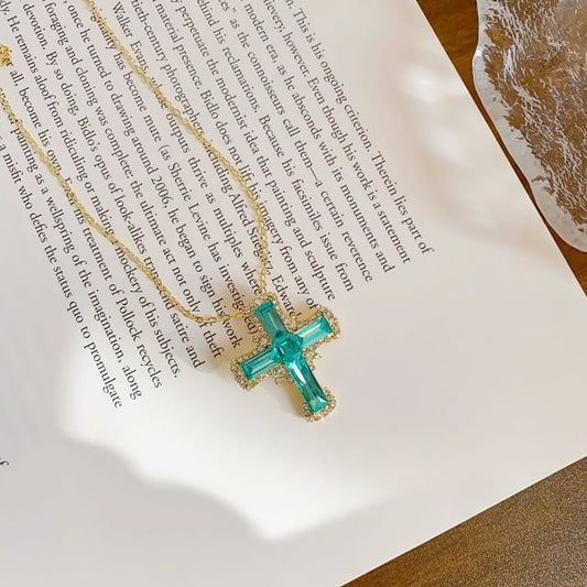 Necklace Alloy Cross Chain Pendant