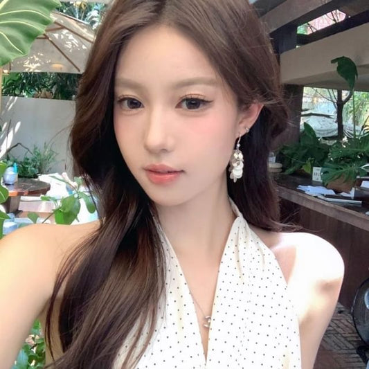 Hook Disc Shell Dangle Earring