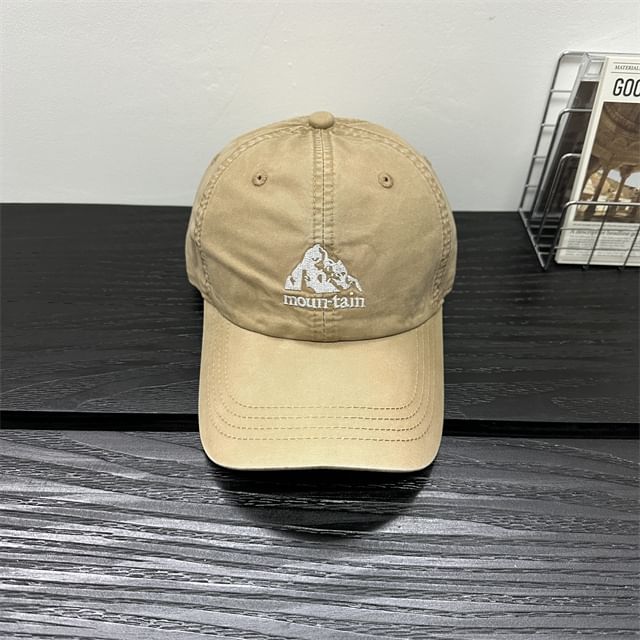 Embroidered Baseball Cap Mountain