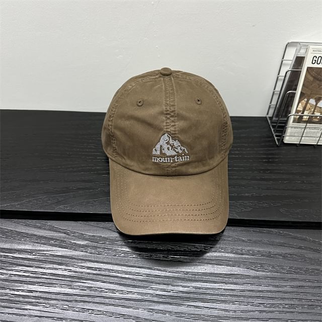 Embroidered Baseball Cap Mountain