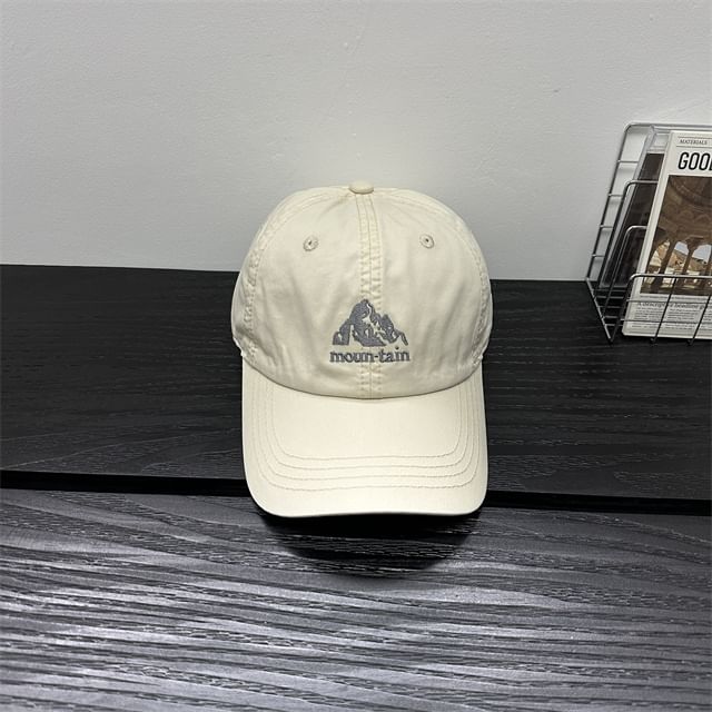 Embroidered Baseball Cap Mountain