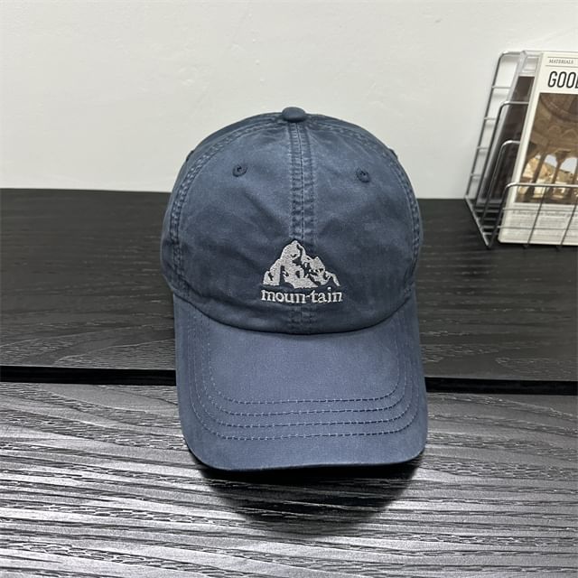Embroidered Baseball Cap Mountain