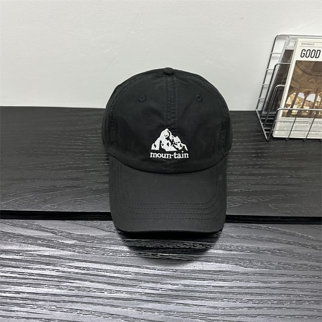 Embroidered Baseball Cap Mountain