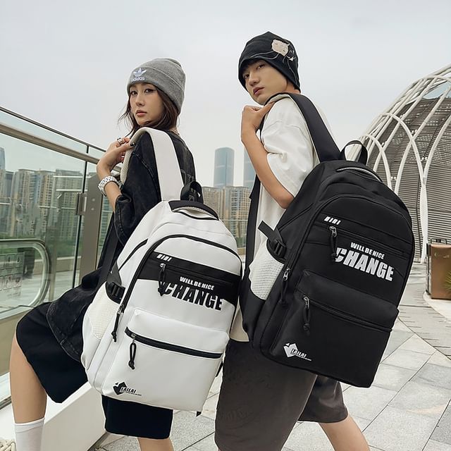 Lettering Tone Backpack Two