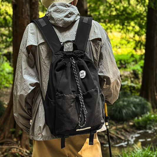 Lettering Backpack Drawstring