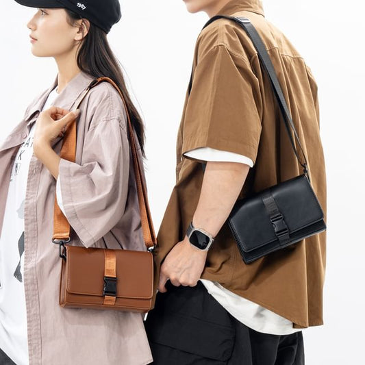 Box Bag Buckled Flap Crossbody