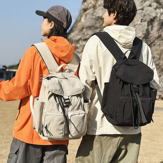 Plain Flap Backpack