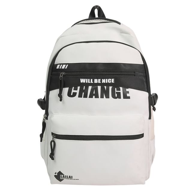 Lettering Tone Backpack Two