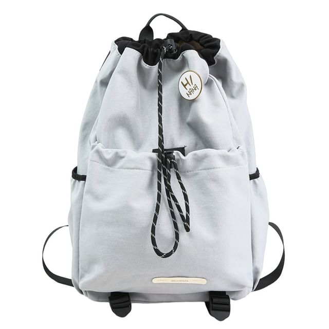 Lettering Backpack Drawstring