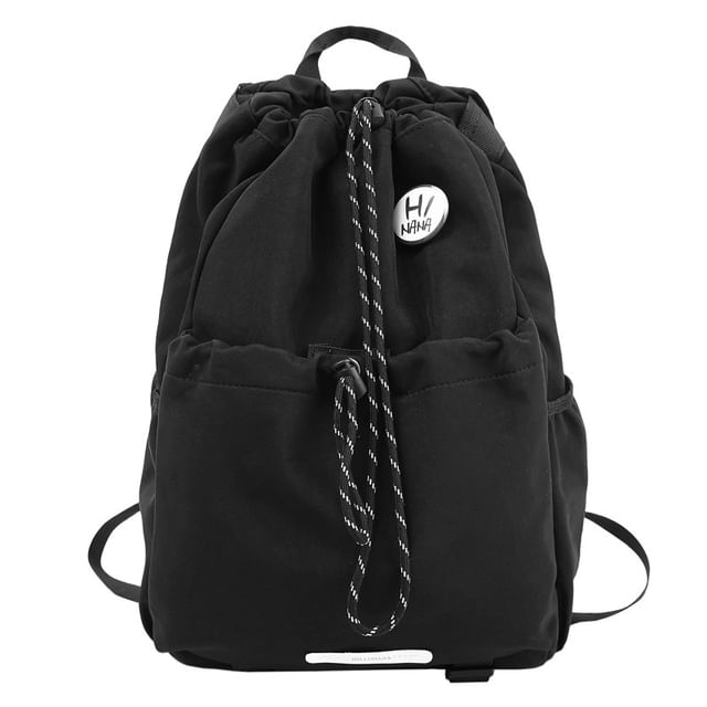 Lettering Backpack Drawstring