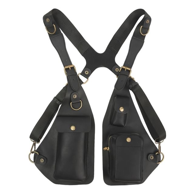 Faux Belt Leather Bag