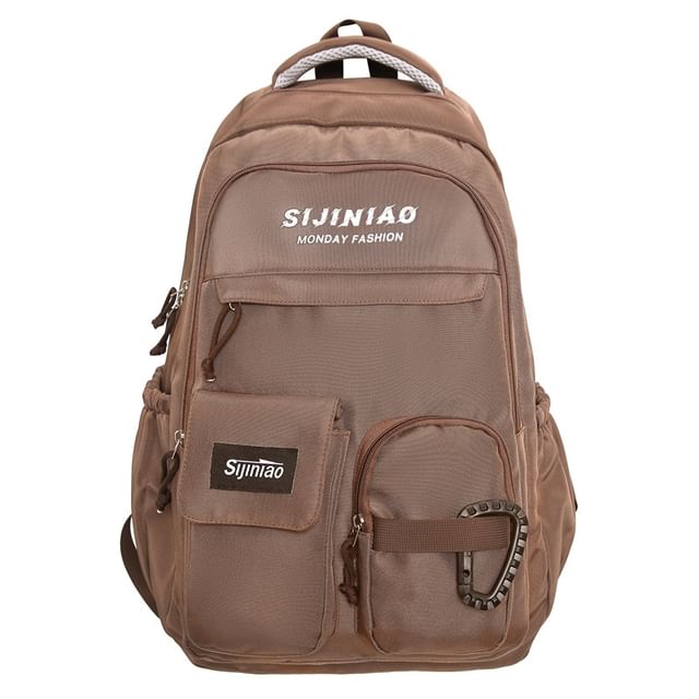 Set Backpack Charm Bag Lettering Twisted /