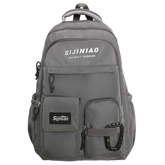 Set Backpack Charm Bag Lettering Twisted /