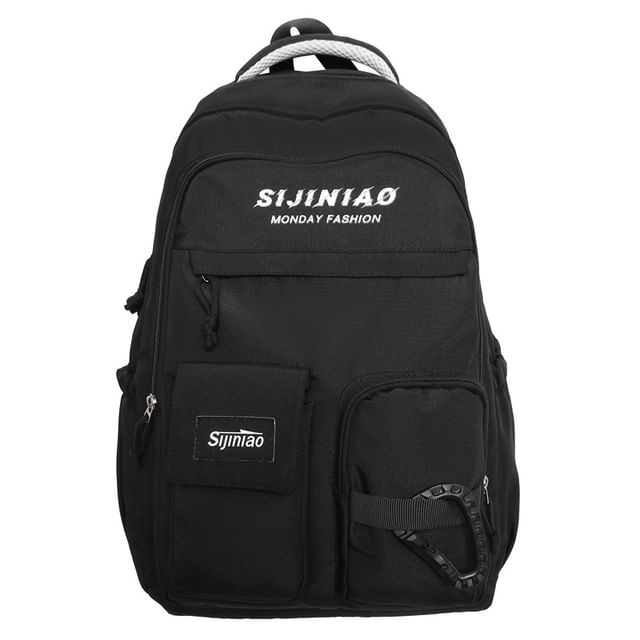 Set Backpack Charm Bag Lettering Twisted /