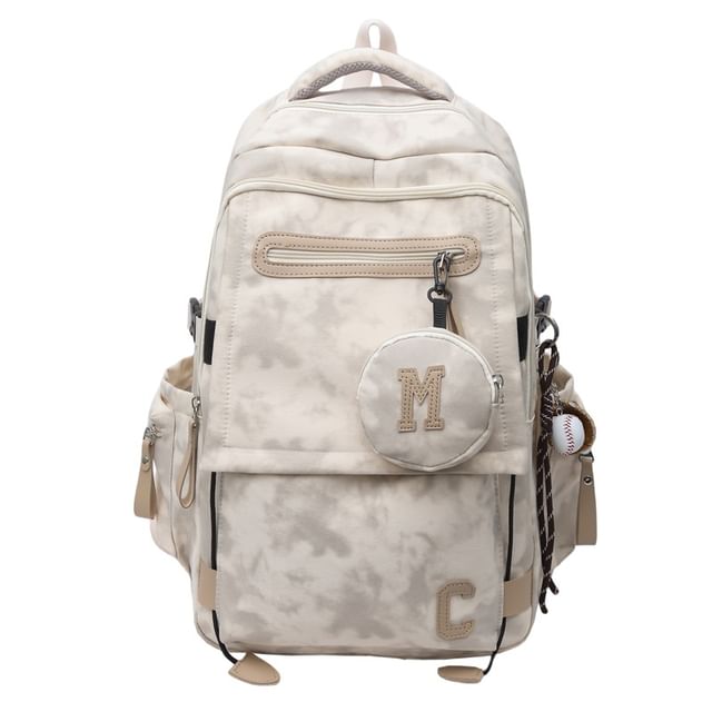 / Purse Print Set Coin Camouflaged Backpack