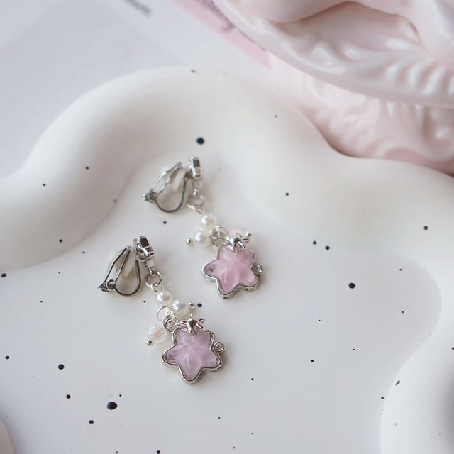 Star On Earring / Clip Dangle