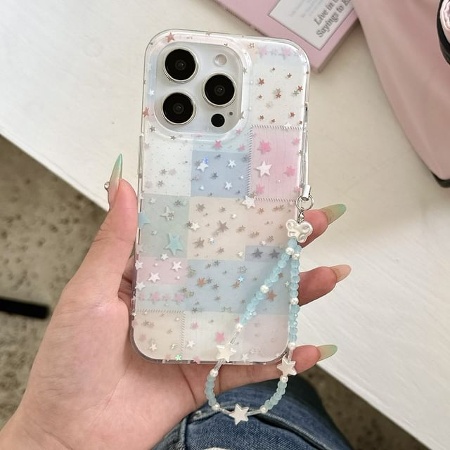 Set Phone / Strap Checker Star Case
