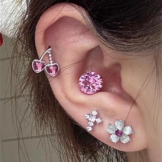Earring Stud Rhinestone