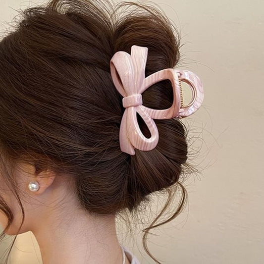 Claw Acrylic Clip Bow Hair
