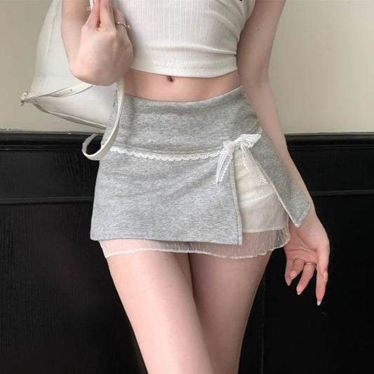 Skirt Overlay Mini Rise Low