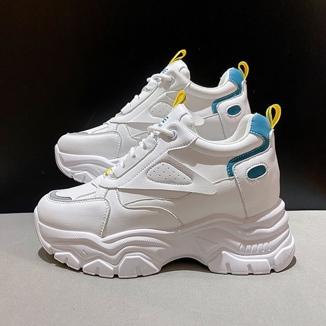 Wedge Hidden Panel Sneakers Platform